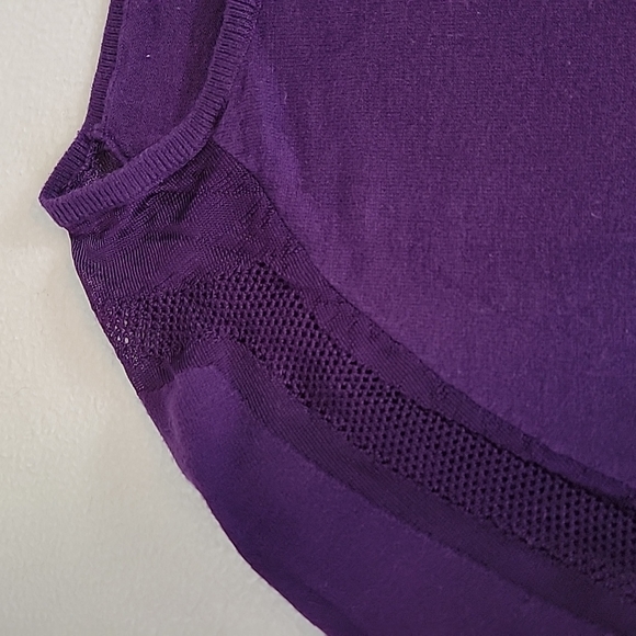 Anne Klein Women's Purple Long Sleeve Knit Sweater, S - Picture 4 of 9